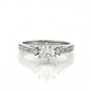 1.25CT 6- Prong Round Diamond Engagement Ring